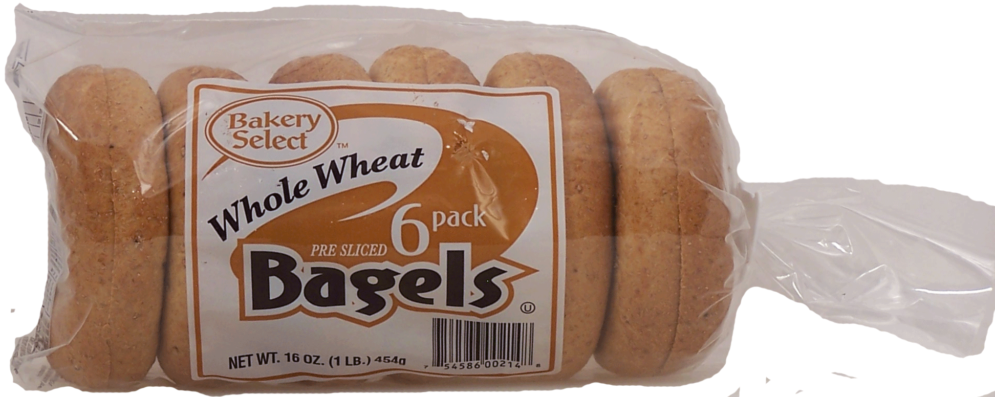 Bakery Select&nbsp;&nbsp;whole wheat pre sliced bagels, 6-count Full-Size Picture